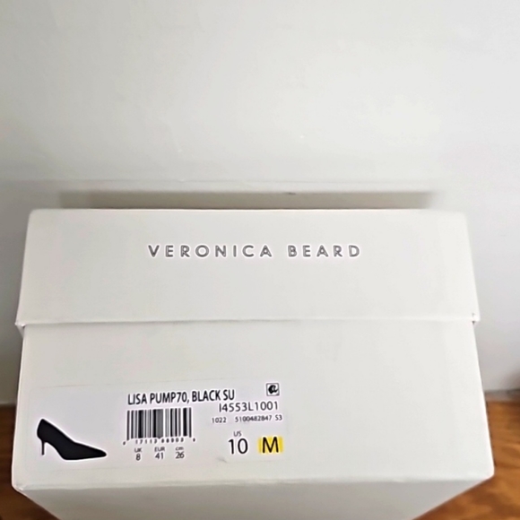 VERONICA BEARD LISA PUMP 70 BLACK SUEDE. - Picture 10 of 10